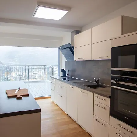 Appartement Penthouse - Mit Grosser Dachterrasse Und Panoramablick Visp